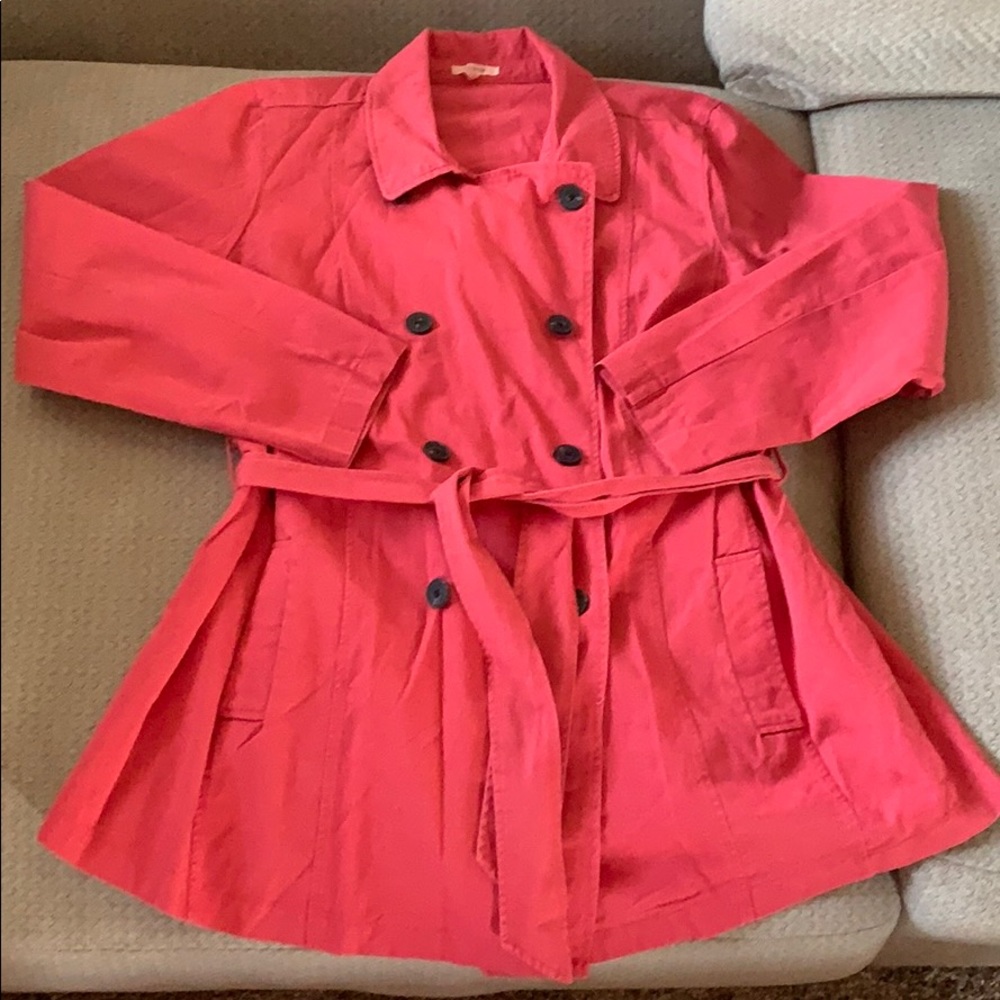 Women’s Pea Coat with tie.